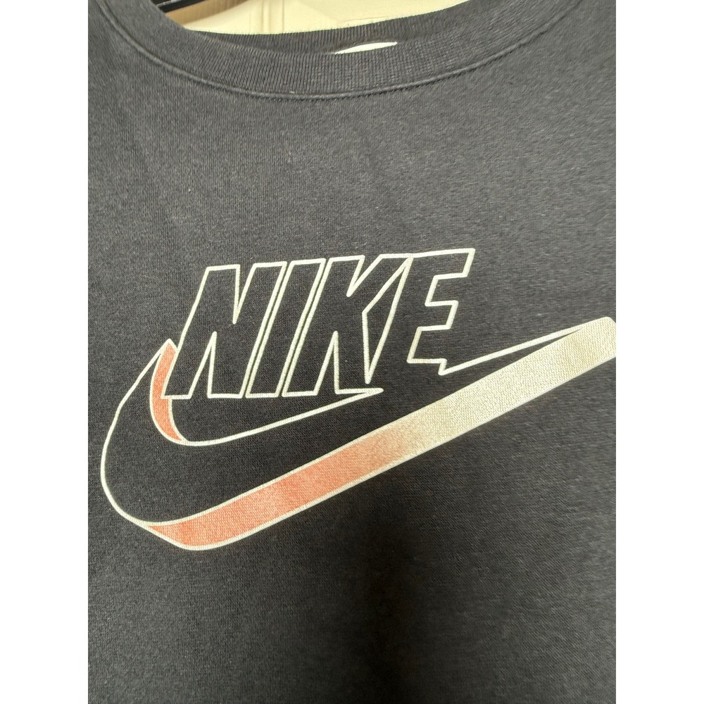 Nike Sportswear Womens Crewneck Sweatshirt Black Logo Swoosh Pullover XS - Picture 5 of 6